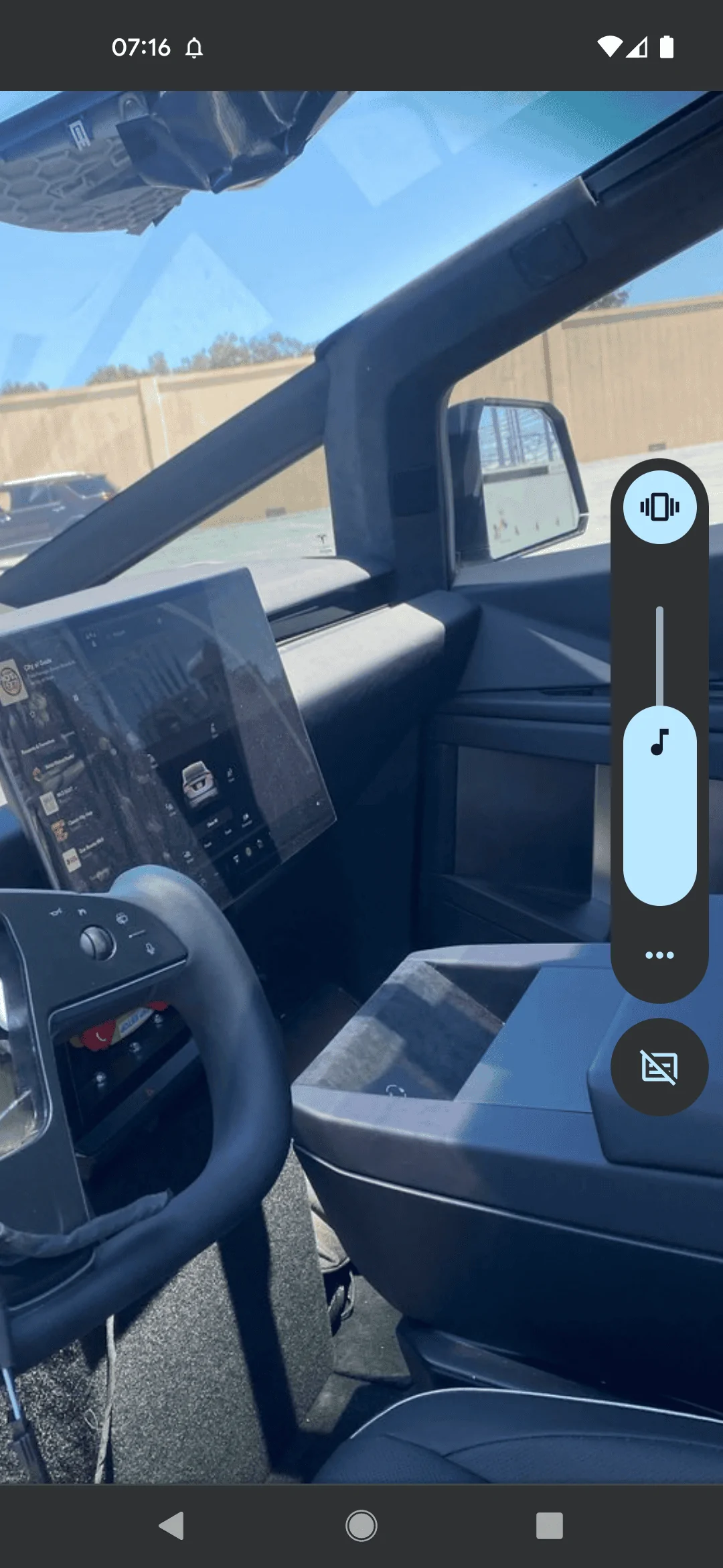 Tesla Cybertruck New Cybertruck interior / dash photos - June 6, 2022 Screenshot_20220607-071633