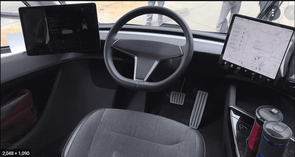 Tesla Cybertruck New Cybertruck interior / dash photos - June 6, 2022 1654670114718