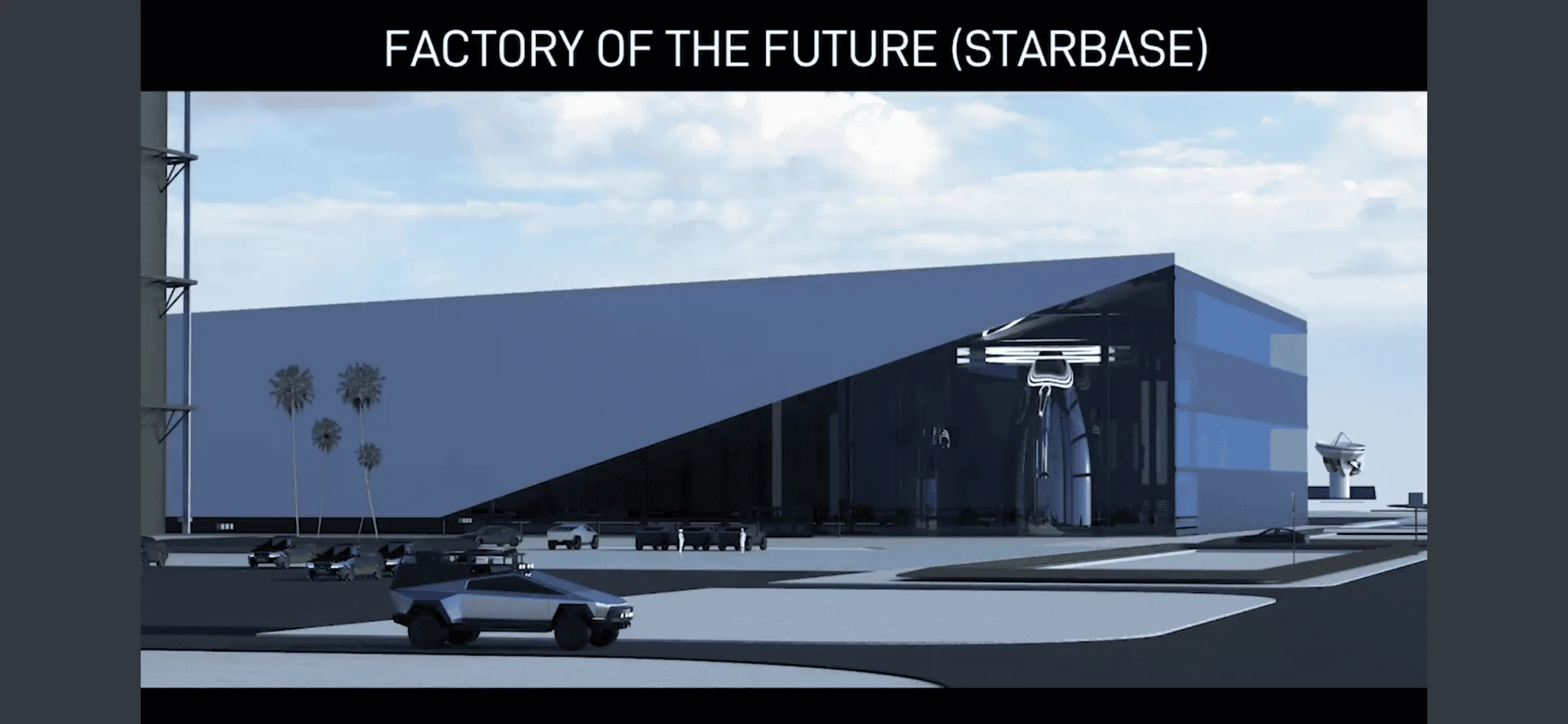 Tesla Cybertruck New Cybertruck @ Starbase rendering - from Elon! Screenshot_20220608-083551