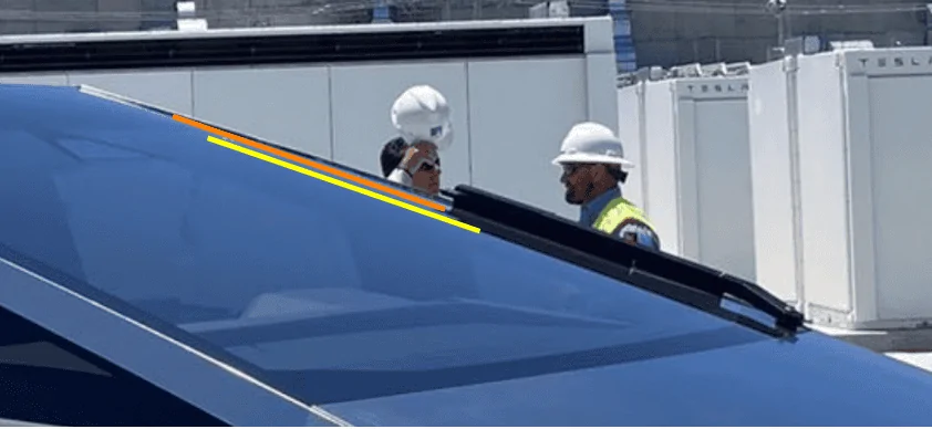 Tesla Cybertruck Cybertruck (w/ 2 piece windshield wiper) trotted out for Tesla's Moss Landing Megapack Battery System commissioning ceremony! 1654953279242