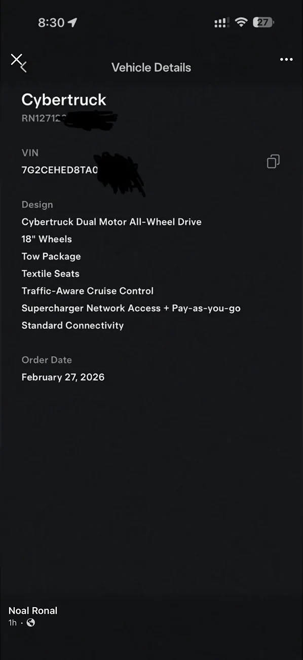 Tesla Cybertruck $59k Base Dual-Motor AWD Cybertruck Begin Delivery! IMG_3338