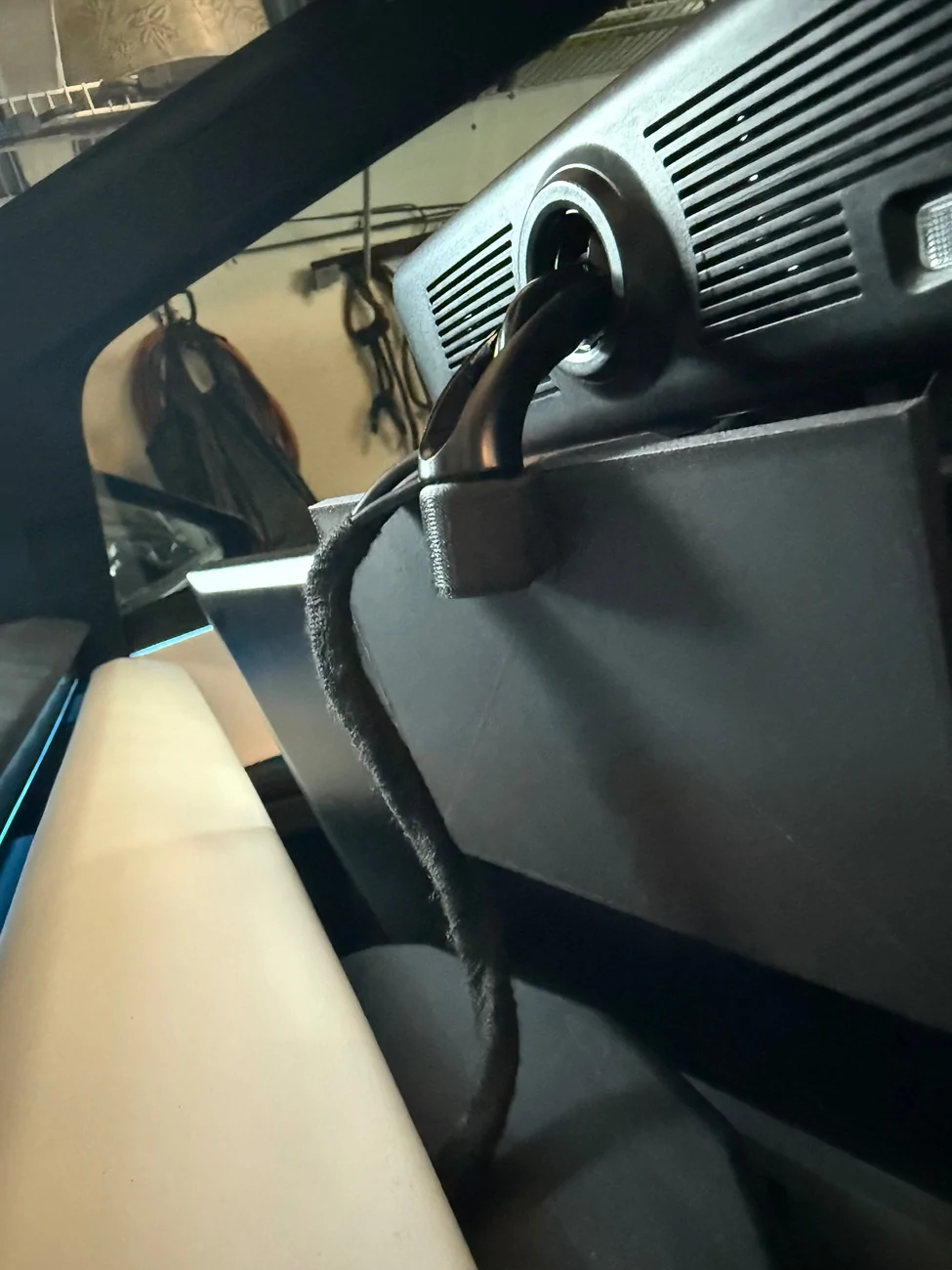 Tesla Cybertruck DIY: Best Location for Digital Rearview Mirror in Cybertruck IMO IMG_3024
