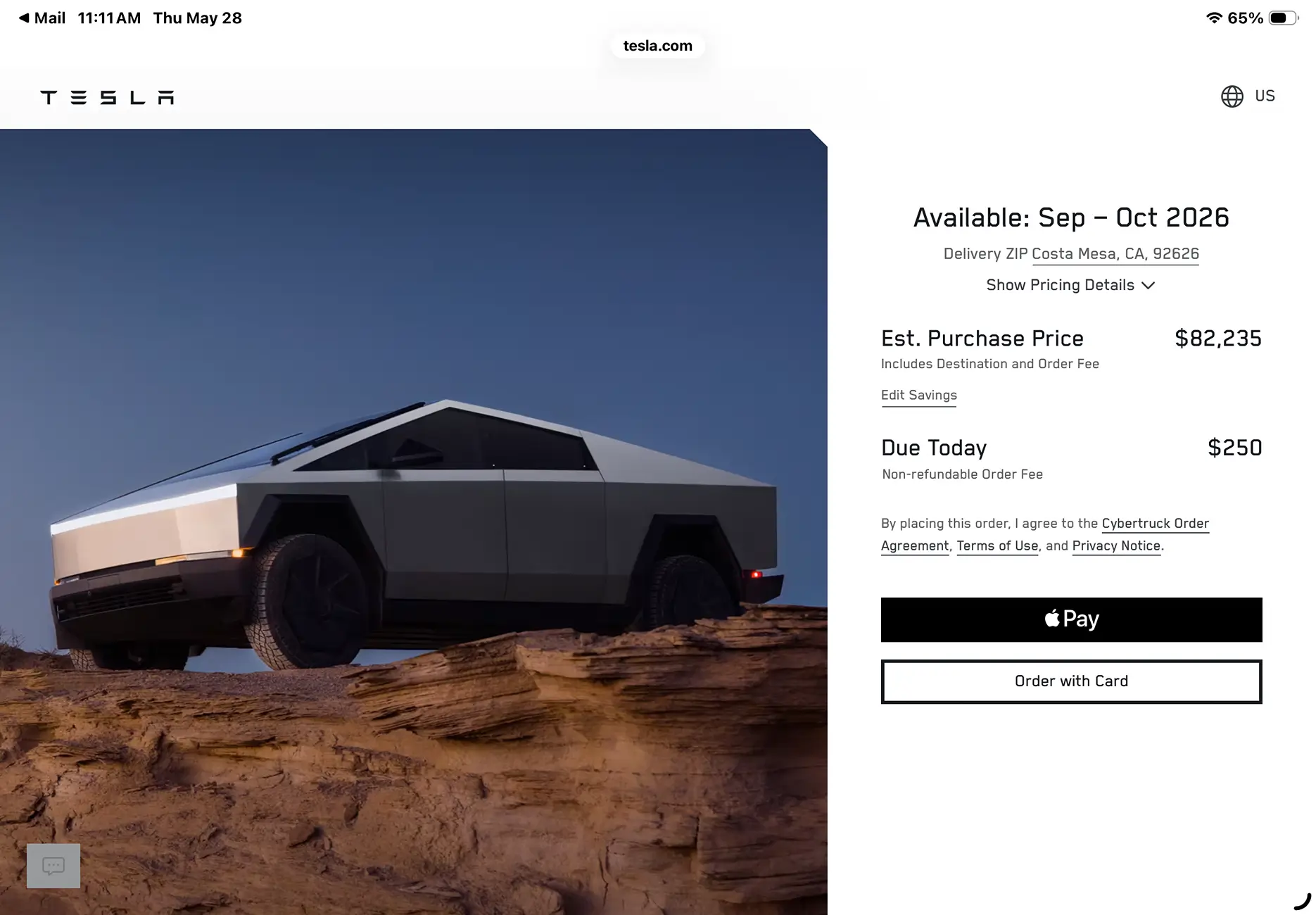 Tesla Cybertruck $59k Base Dual-Motor AWD Cybertruck Begin Delivery! IMG_2834