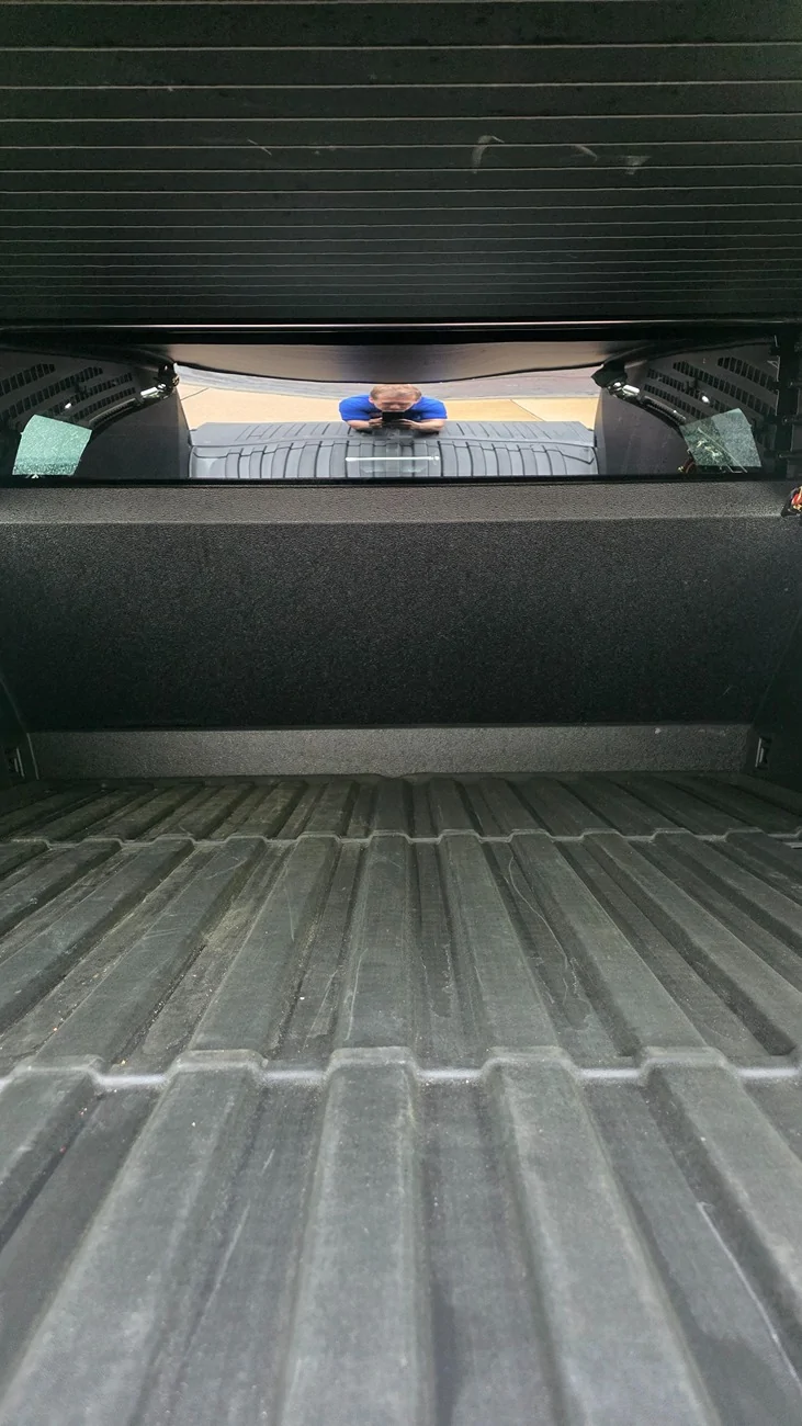 Tesla Cybertruck Hansshow V2 (2.5 / 3) Upgraded Media Rearview Mirror Install Article and Video 20260528_175934