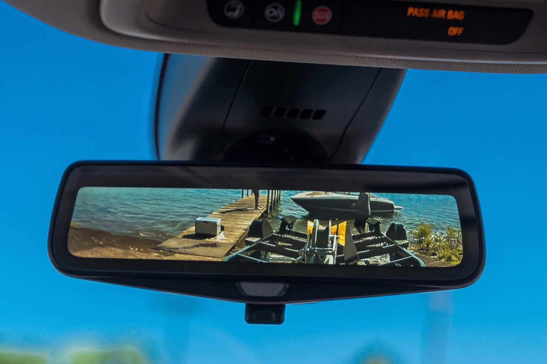 Tesla Cybertruck DIY: Best Location for Digital Rearview Mirror in Cybertruck IMO IMG_3814