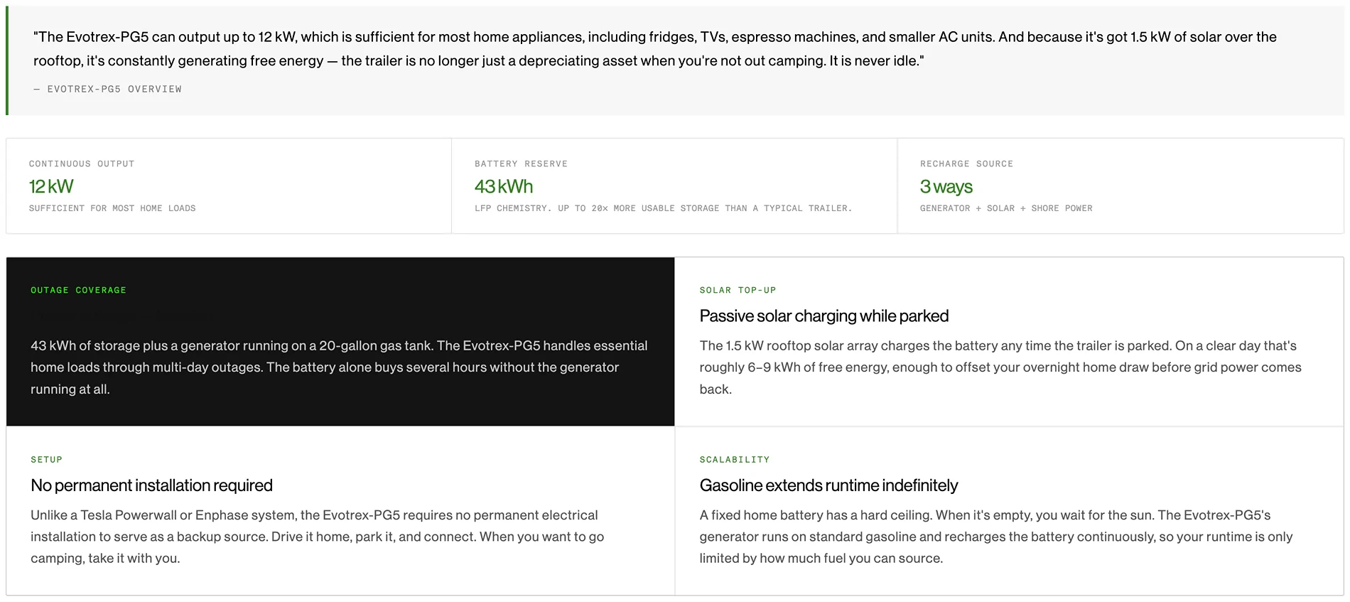Tesla Cybertruck Electric RV Trailer Built for Life Off the Grid. And on It. | Evotrex-PG5 Screenshot 2026-05-29 at 10.16.19 AM