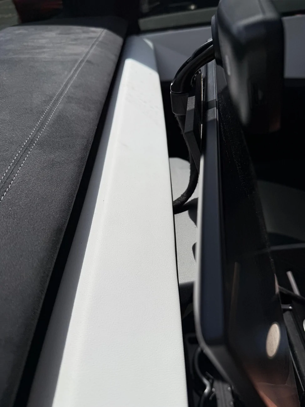 Tesla Cybertruck DIY: Best Location for Digital Rearview Mirror in Cybertruck IMO IMG_3043