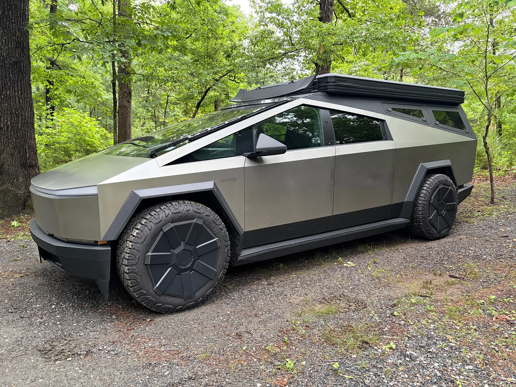Tesla Cybertruck Foundation Cyberbeast Truck Camper -- Urander Bed Cap + Qian Tent IMG_9062