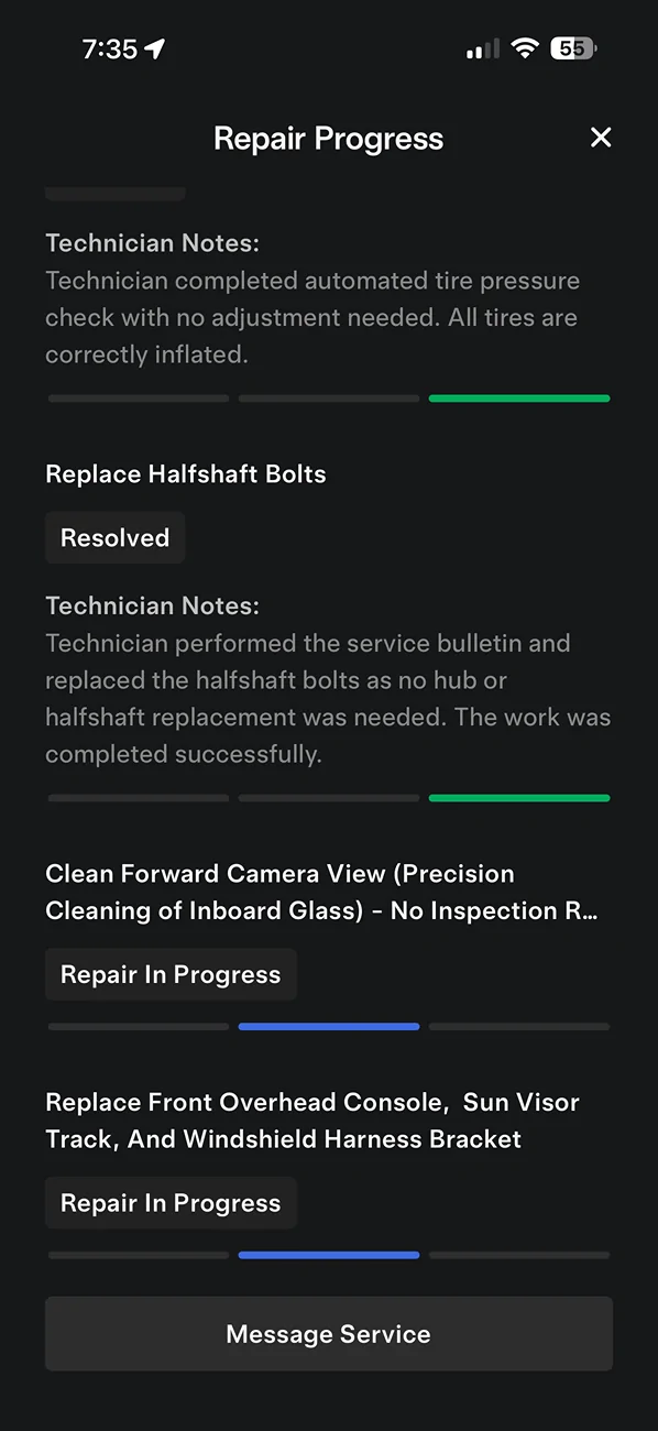 Tesla Cybertruck Tesla Service Appreciation Thread IMG_3565
