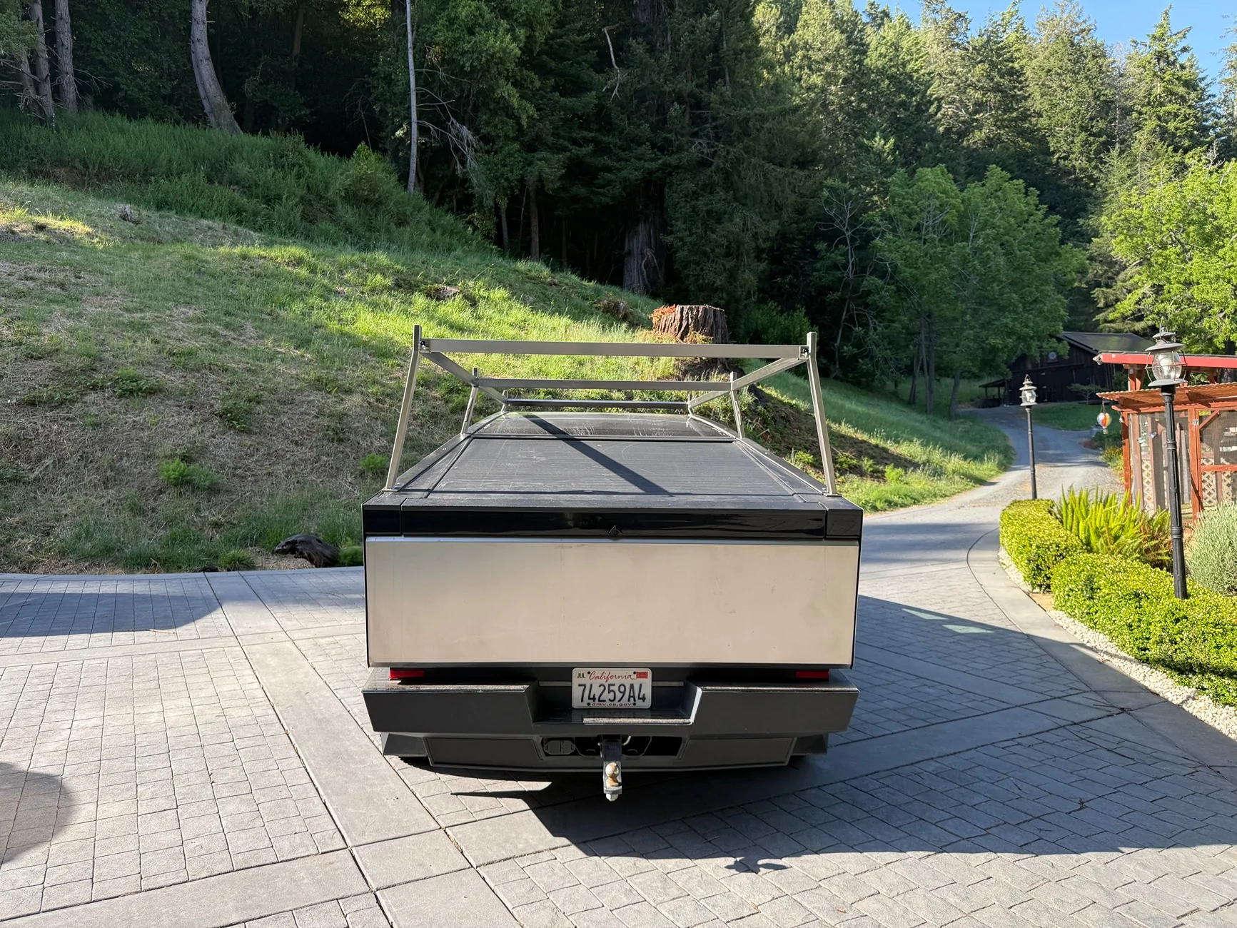 Tesla Cybertruck New Stainless Steel Lumber Rack for Brutus IMG_1992
