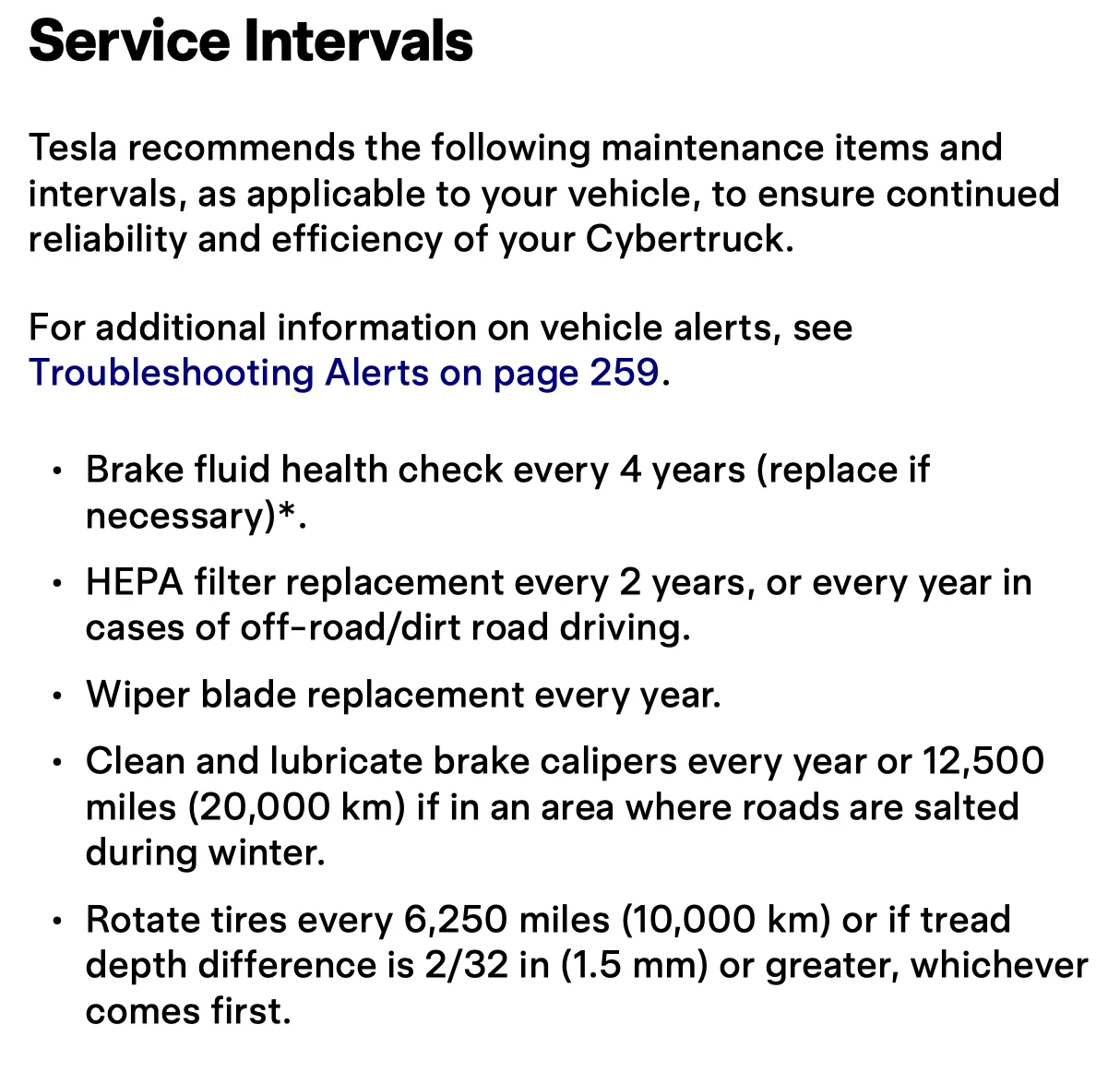 Tesla Cybertruck Routine Maintenance - "Brake Cleaning & Lubrication?" Cybertruck Service Intervals
