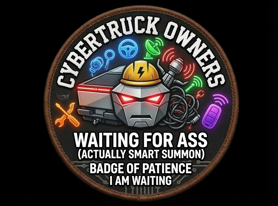Tesla Cybertruck CT Merit Badges! grok-image-b513ebd6-b501-4e95-abcc-a9229a9cb218