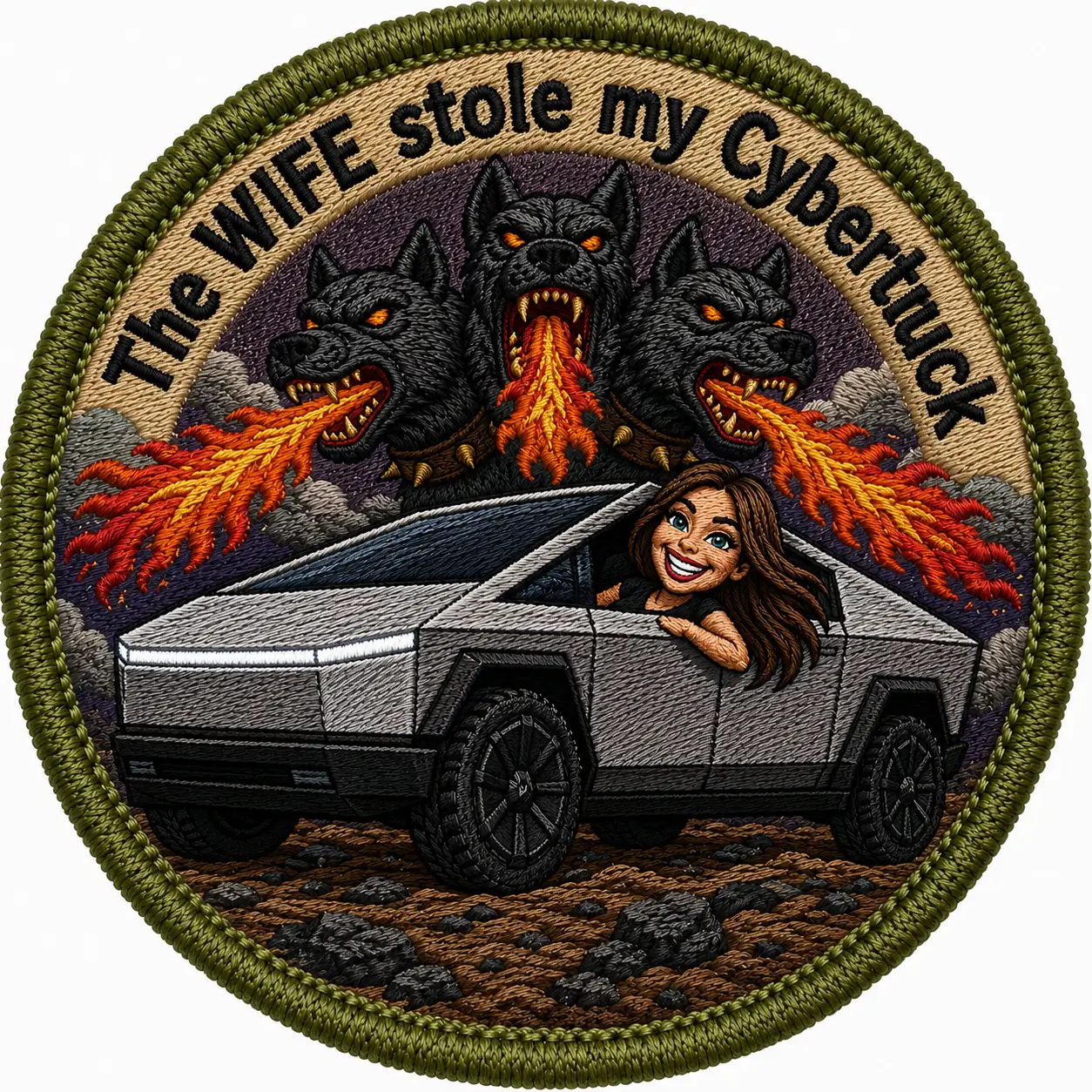 Tesla Cybertruck CT Merit Badges! Wifemeritbadg