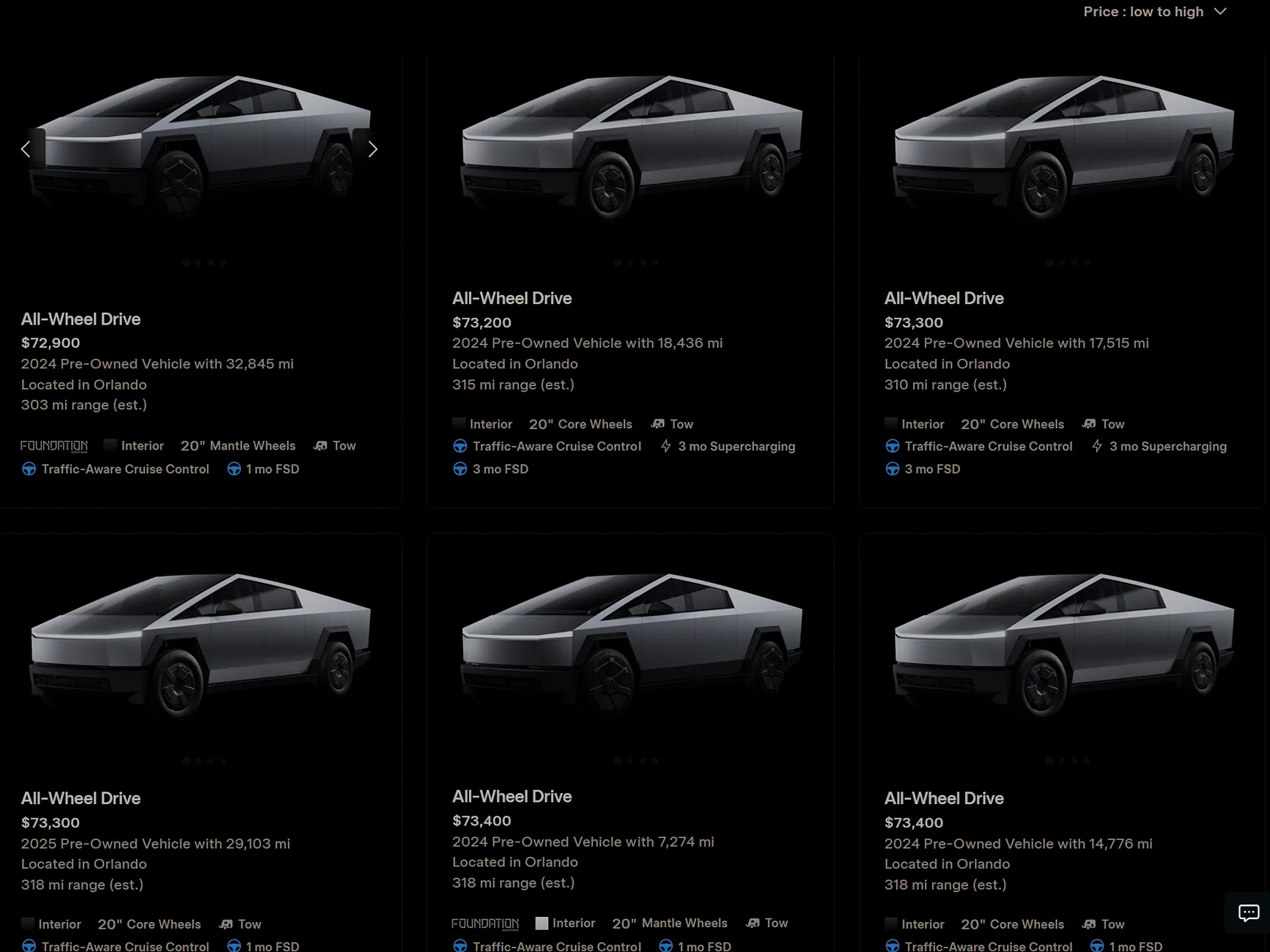 Tesla Cybertruck Pre-Owned Used Cybertrucks Now Available in Tesla Inventory 1780702550048-nh