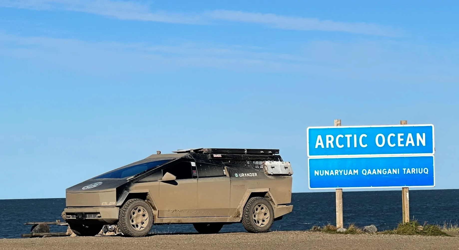 Tesla Cybertruck How I Drove my Cybertruck to the Arctic Circle Sign (And Made It Back) 1780932710379-n4