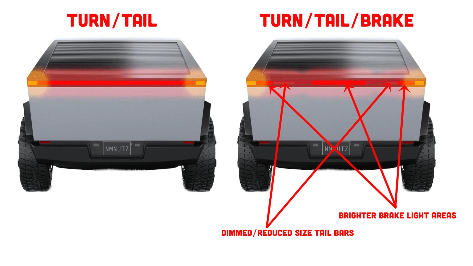 Tesla Cybertruck What are "signature lamps" and should I care that my Poor Mans CT does not have them? cyberlights2