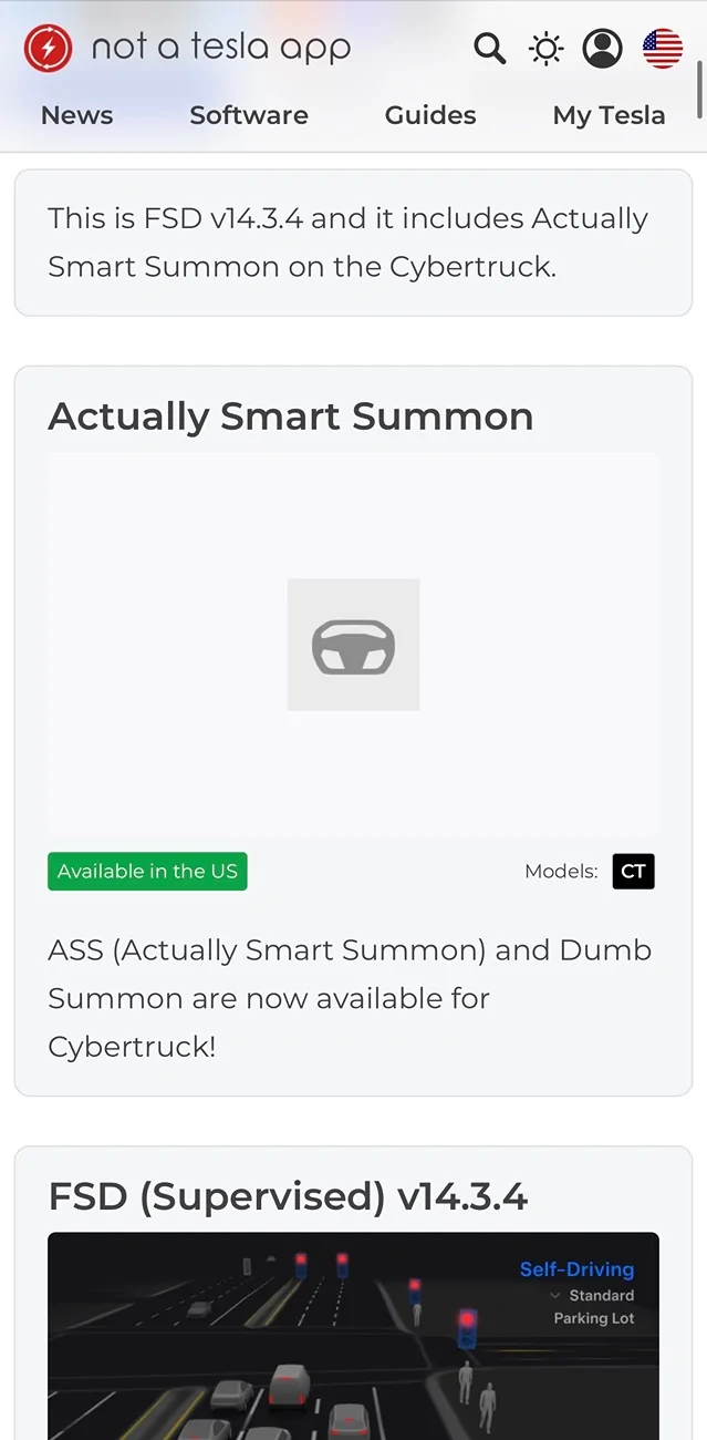 Tesla Cybertruck Summon (ASS) now rolling out with FSD Supervised v14.3.4 for Cybertruck! IMG_1415
