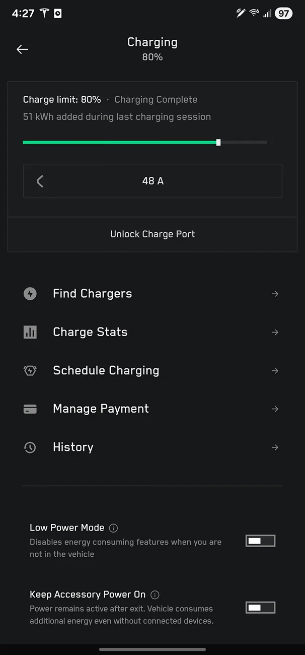 Tesla Cybertruck Cyberbeast charging amperage changed to 48 amps Screenshot_20260612_042723_Tesla