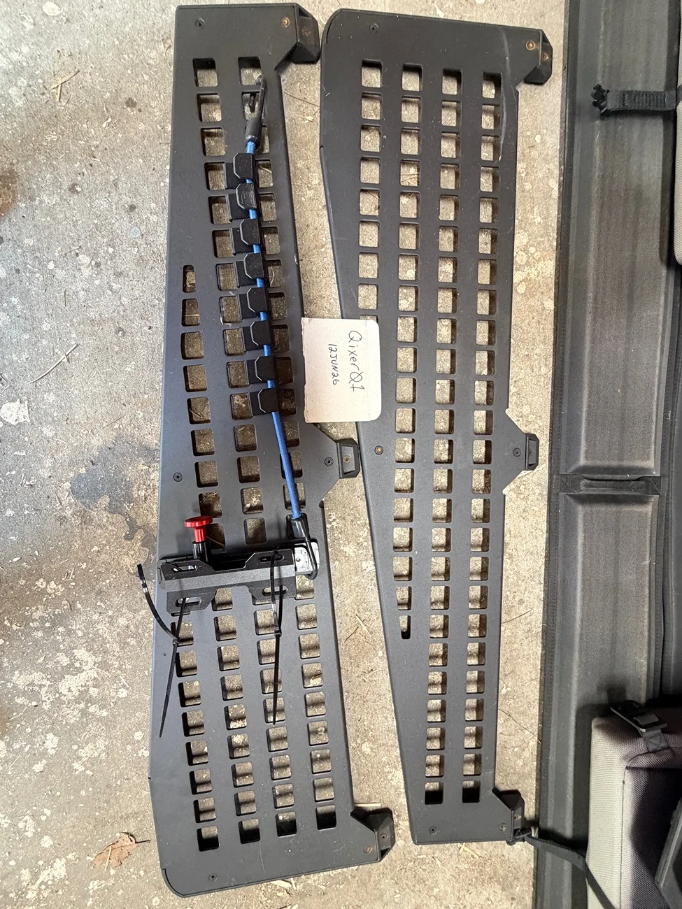 Tesla Cybertruck MOLLE panels, tailgate shield, jump seats for sale $200 IMG_2454