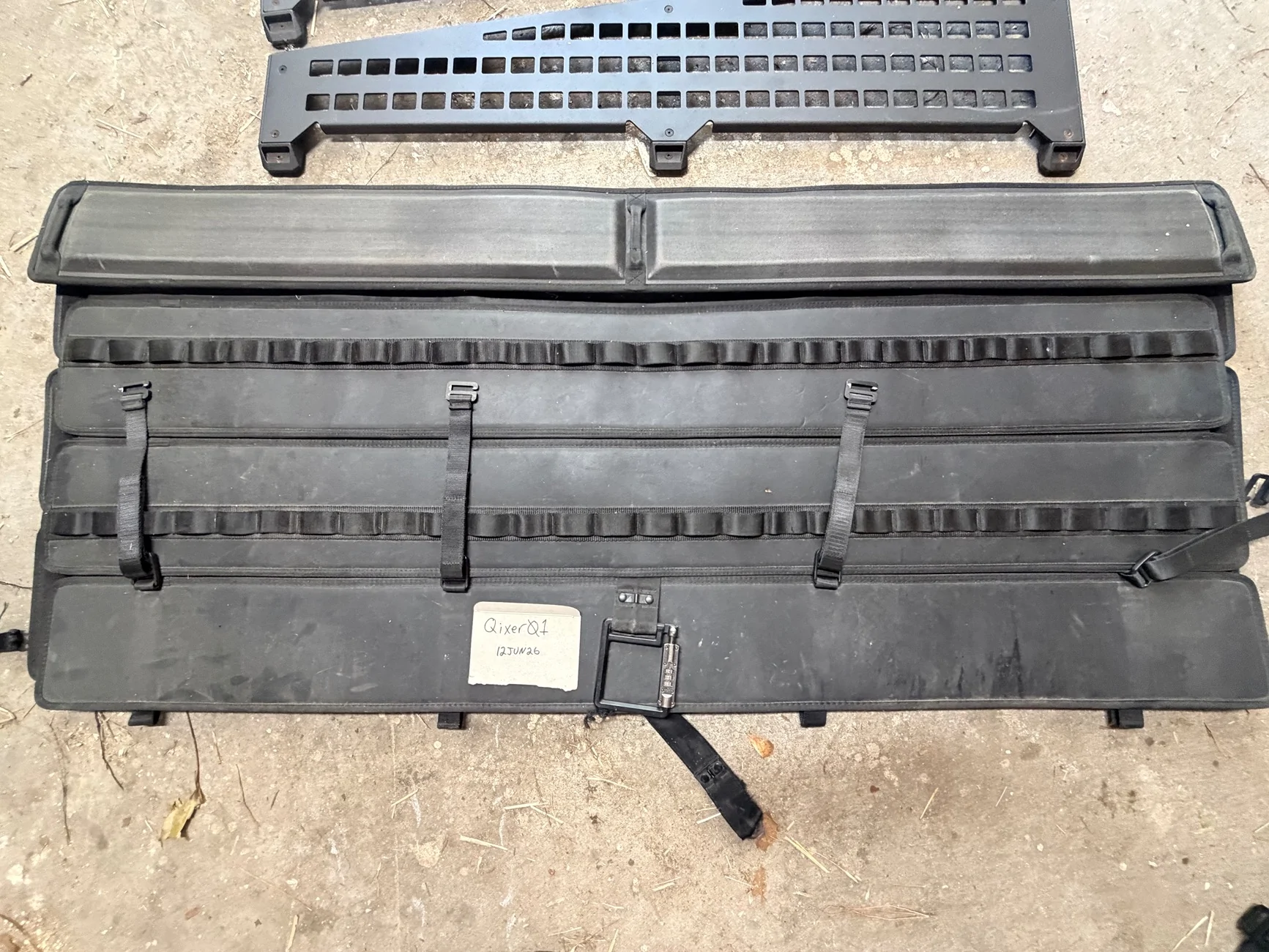 Tesla Cybertruck MOLLE panels, tailgate shield, jump seats for sale $200 IMG_2457
