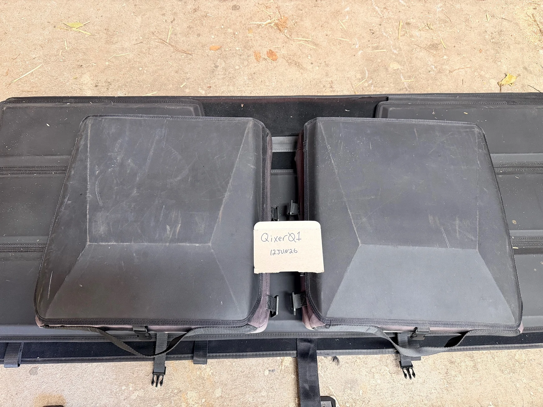 Tesla Cybertruck MOLLE panels, tailgate shield, jump seats for sale $200 IMG_2460