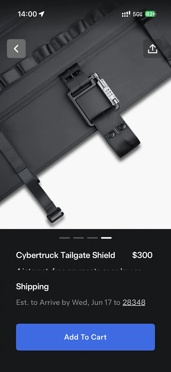 Tesla Cybertruck MOLLE panels, tailgate shield, jump seats for sale $200 IMG_2462