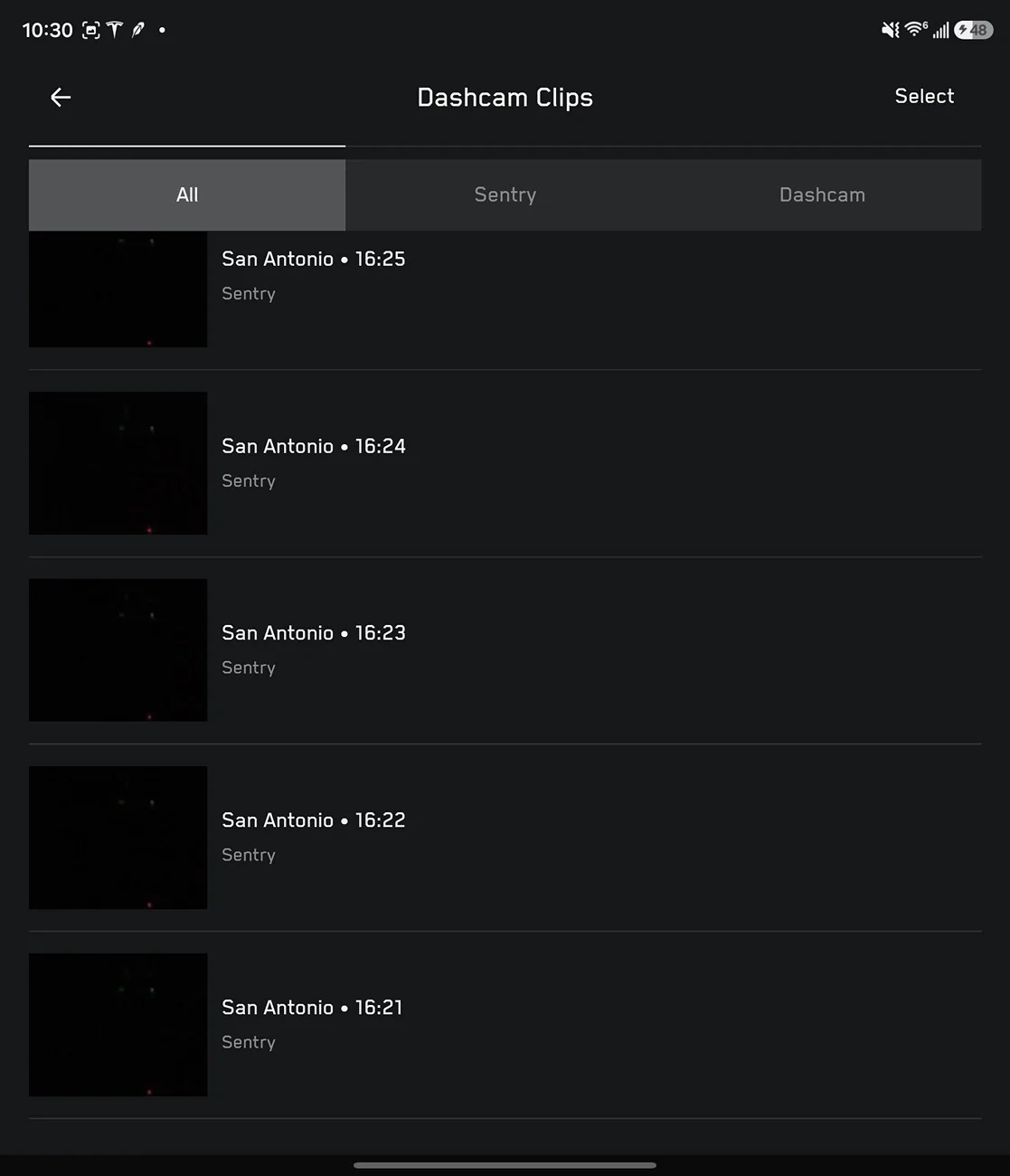 Tesla Cybertruck Sentry mode issue? Coming on randomly parked in driveway Screenshot_20260615_103041_Tesla