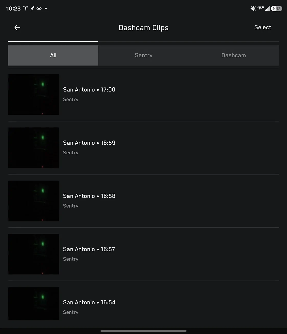 Tesla Cybertruck Sentry mode issue? Coming on randomly parked in driveway Screenshot_20260615_102326_Tesla
