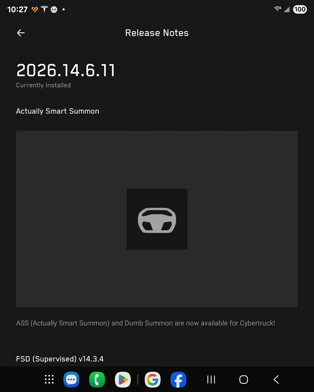 Tesla Cybertruck Summon (ASS) now rolling out with FSD Supervised v14.3.4 for Cybertruck! -- videos added Screenshot_20260615_222707_Tesla