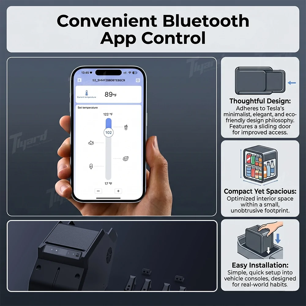 Tesla Cybertruck Cybertruck Smart Console Fridge Is Here — Instant App Control + Built-In Touchscreen ❄️ 5