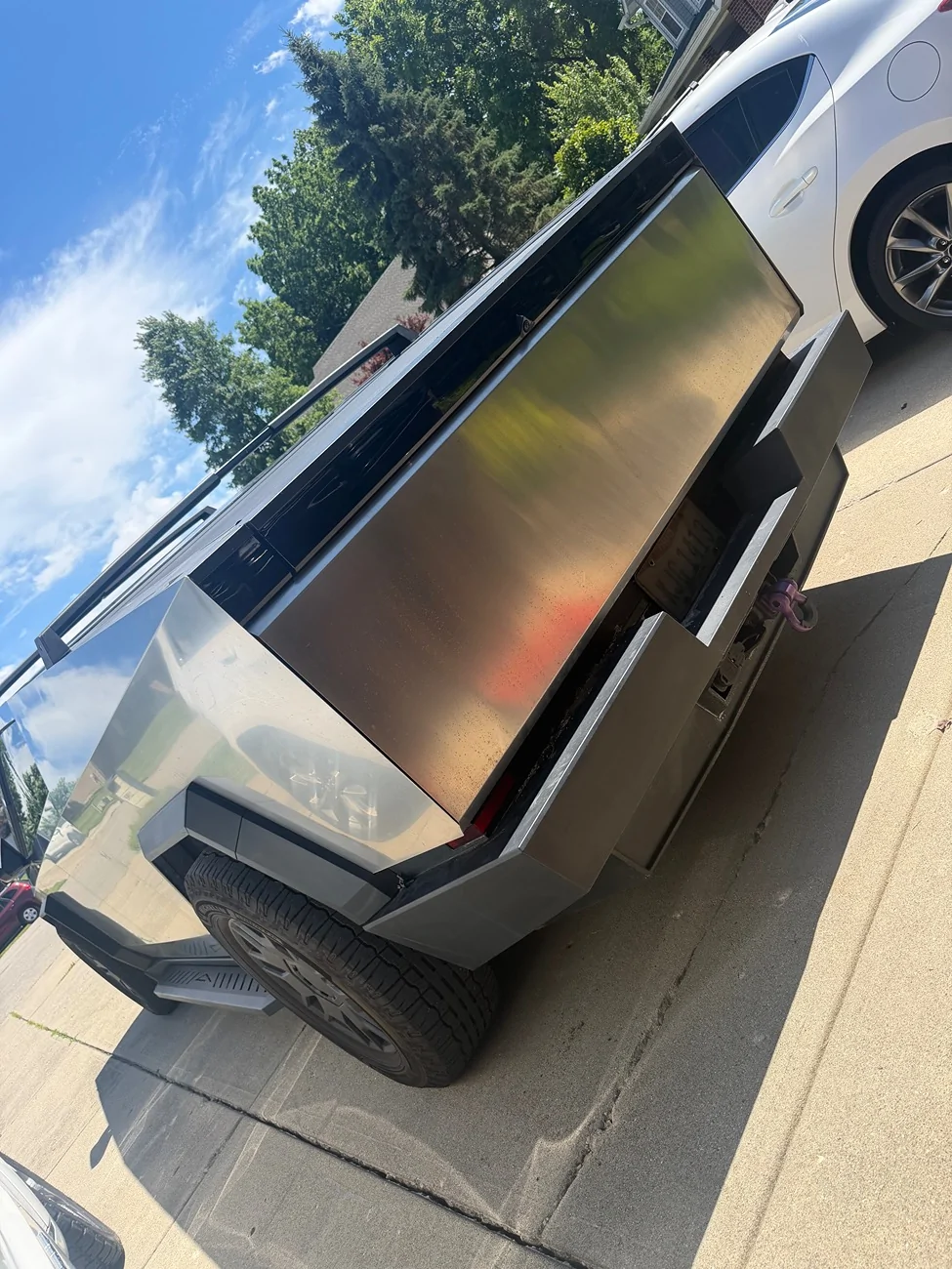 Tesla Cybertruck EVBASE - Rear Bumper Diffuser & Spoiler IMG_5245