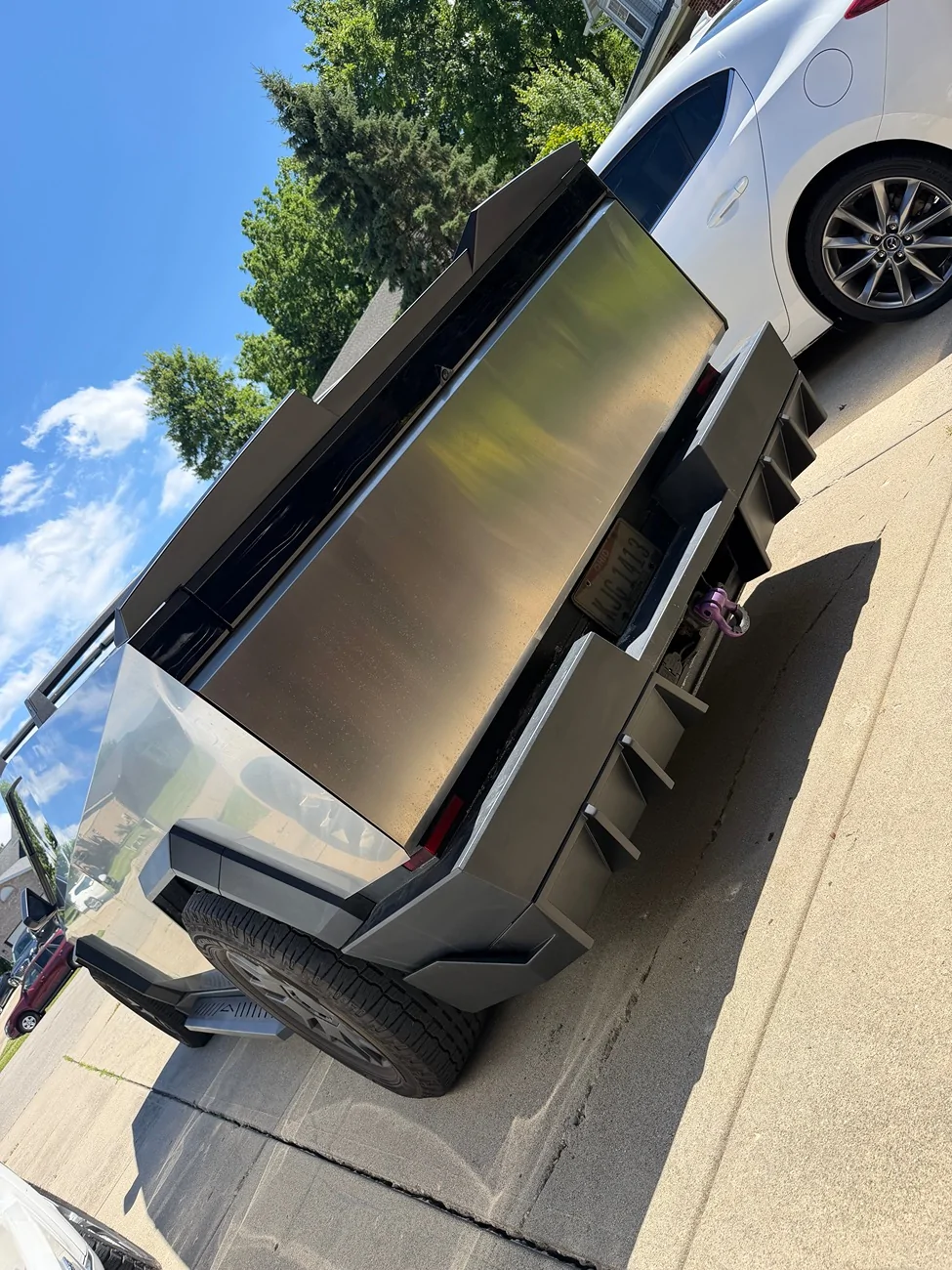 Tesla Cybertruck EVBASE - Rear Bumper Diffuser & Spoiler IMG_5246