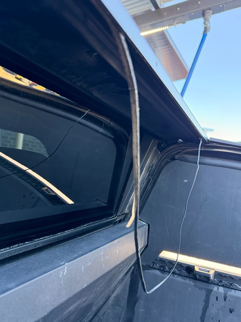 Tesla Cybertruck Official Fix: Tonneau Leak Foam Seal IMG_6092