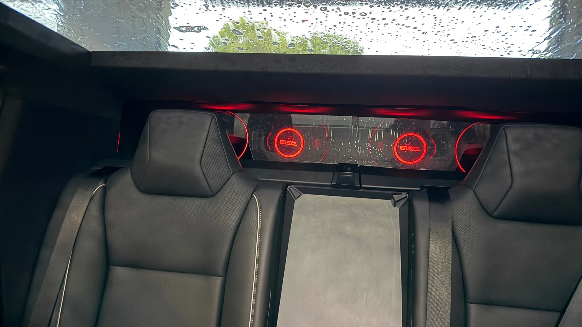 Tesla Cybertruck First Cybertruck wake tower speaker setup IMG_6258