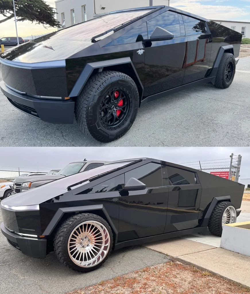 Tesla Cybertruck First Cybertruck wake tower speaker setup IMG_0947