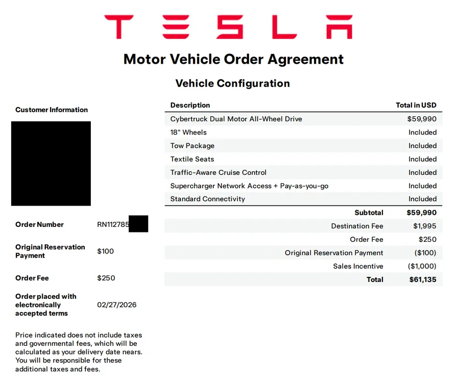 Tesla Cybertruck $59k Base Dual-Motor AWD Cybertruck Begin Delivery! 1782394737894-q9