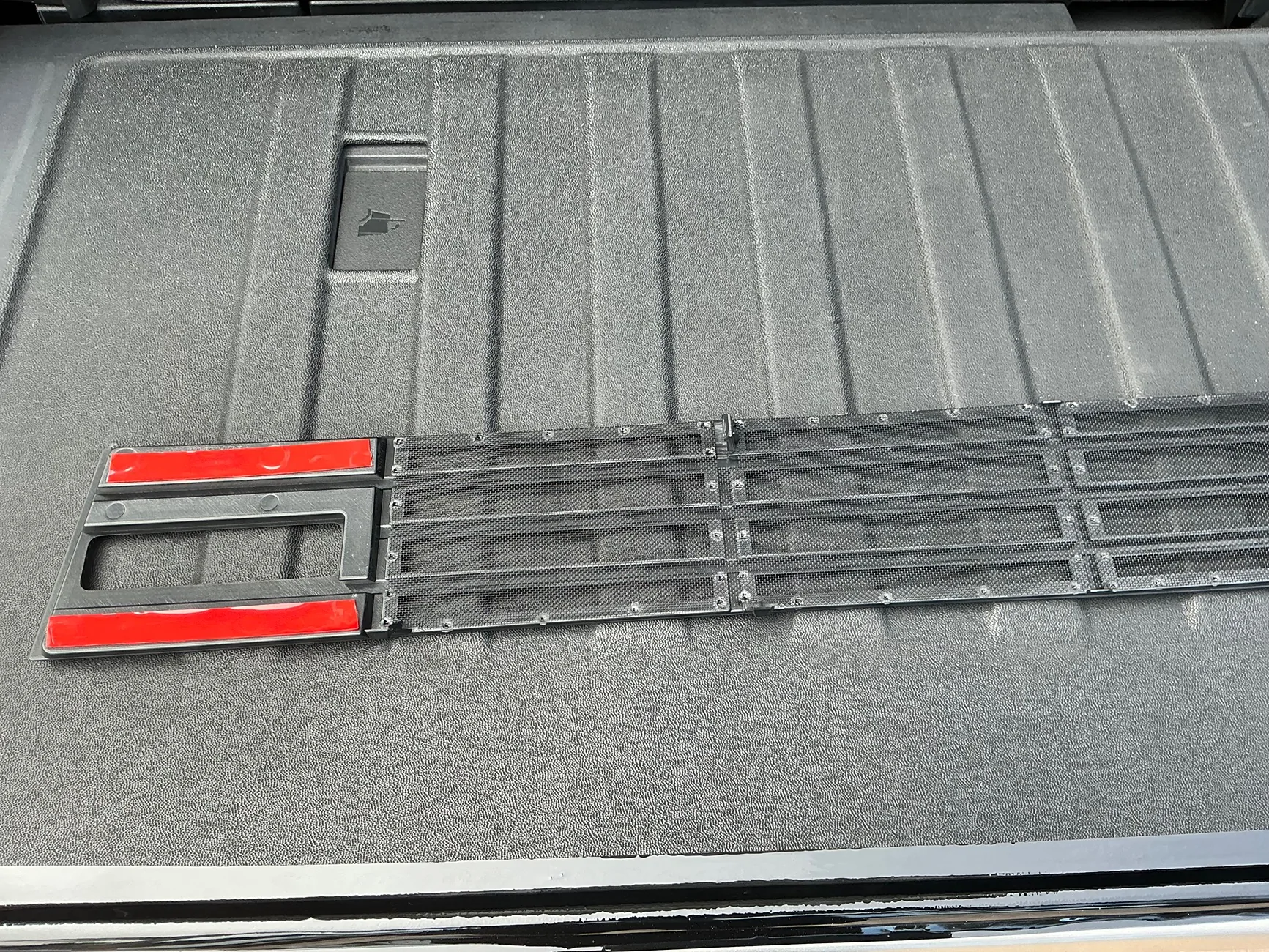 Tesla Cybertruck No-Drill Lower Bumper Grille insect/debris Cover Insert IMG_2819