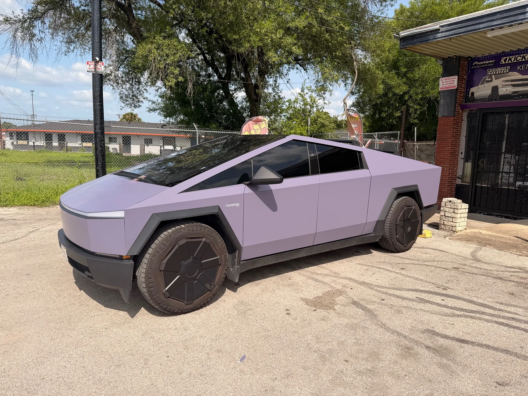 Tesla Cybertruck Cybertruck wrap in Houston, Texas IMG_4212