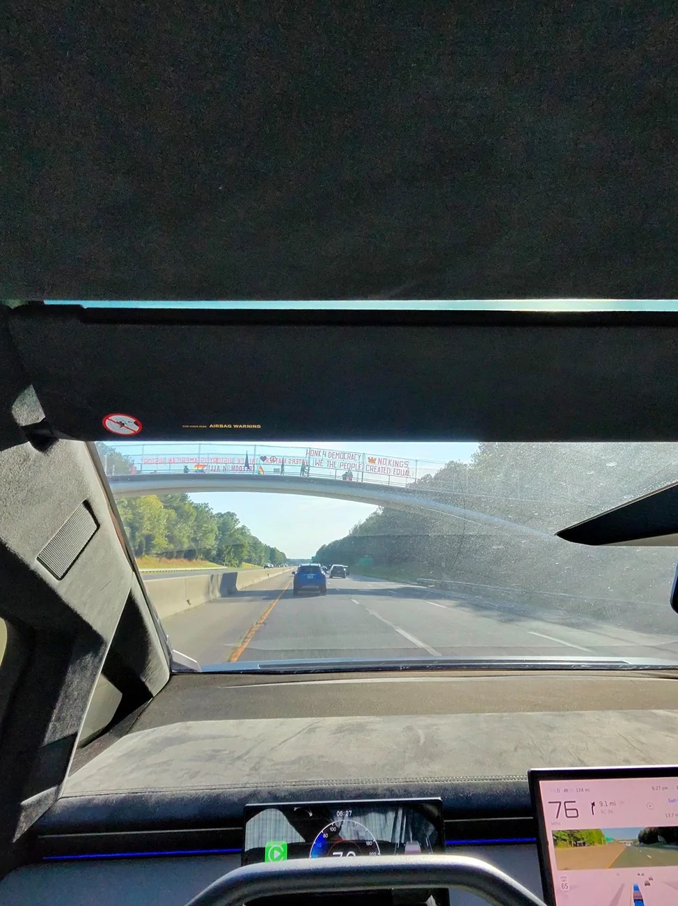 Tesla Cybertruck Cleaning Hazy (outside) Windshield 11904