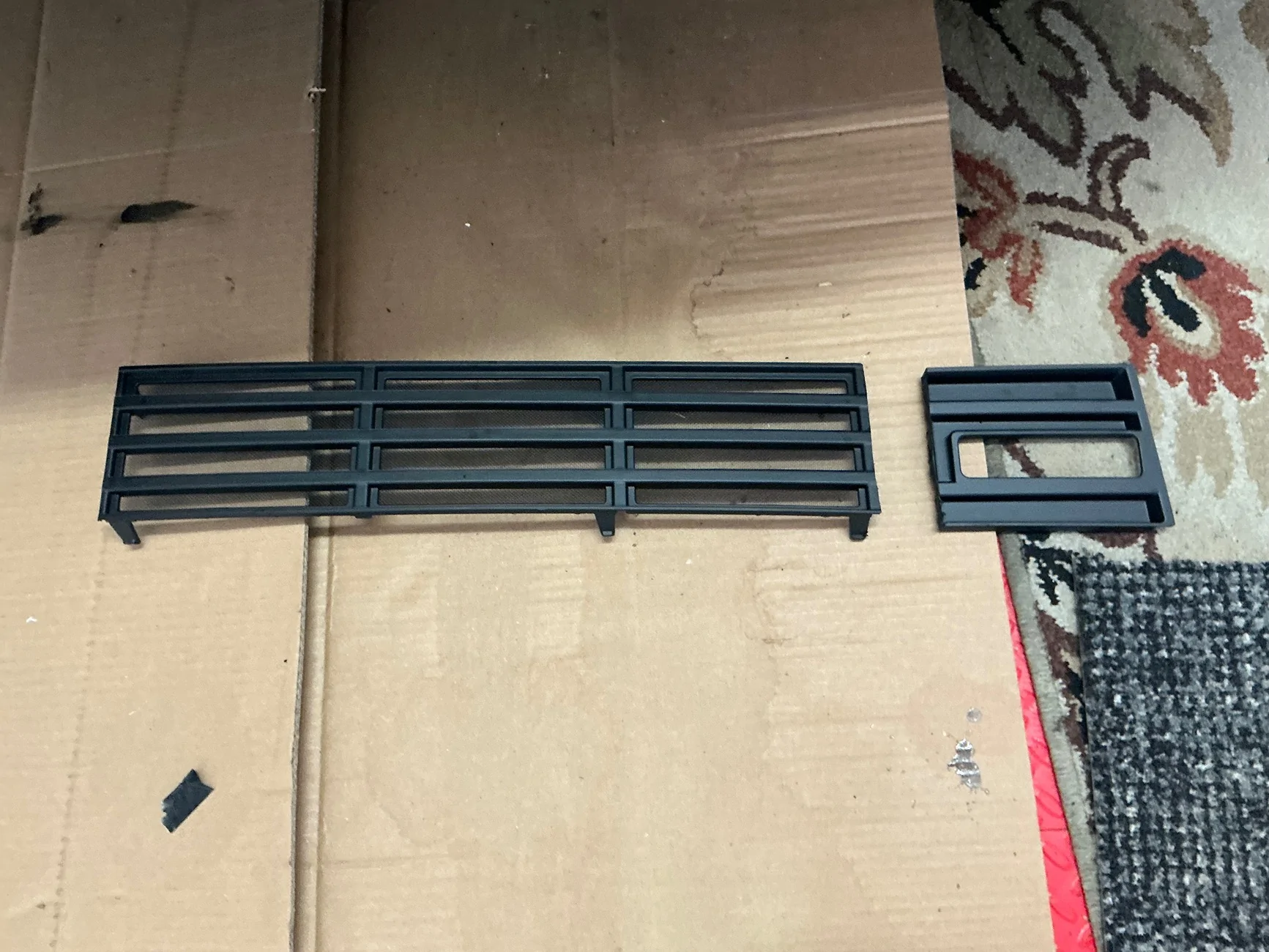 Tesla Cybertruck No-Drill Lower Bumper Grille insect/debris Cover Insert IMG_2825