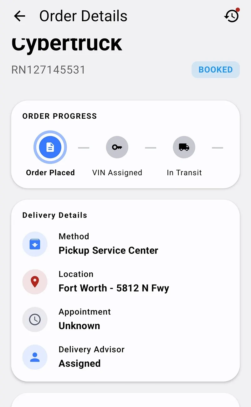 Tesla Cybertruck $59k Base Dual-Motor AWD Cybertruck Begin Delivery! Screenshot_20260627_113835_Delivery Status