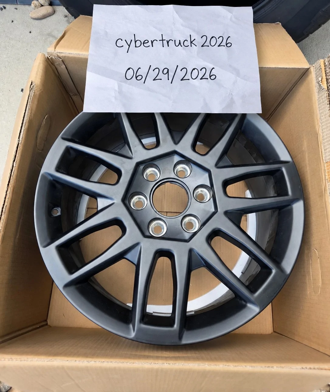 Tesla Cybertruck For Sale (1) 20” Tesla Cybertruck Cyber Core OEM Wheel $369 or 4 for $1,425 Image20260629124127