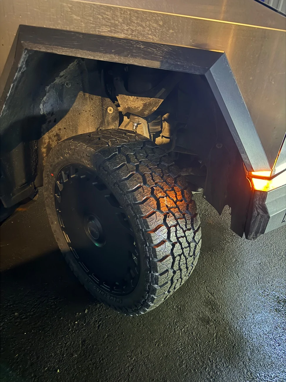 Tesla Cybertruck New tires: VENOM AT 35/12.5/24 will make my truck even better. Now I'm ready to go anywhere. IMG_8878