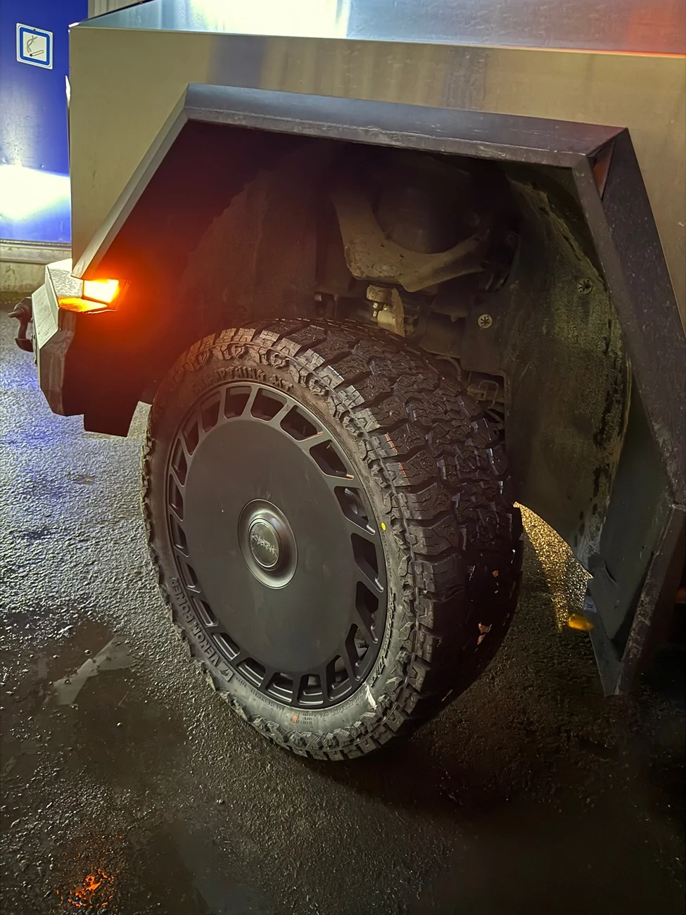 Tesla Cybertruck New tires: VENOM AT 35/12.5/24 will make my truck even better. Now I'm ready to go anywhere. IMG_8879