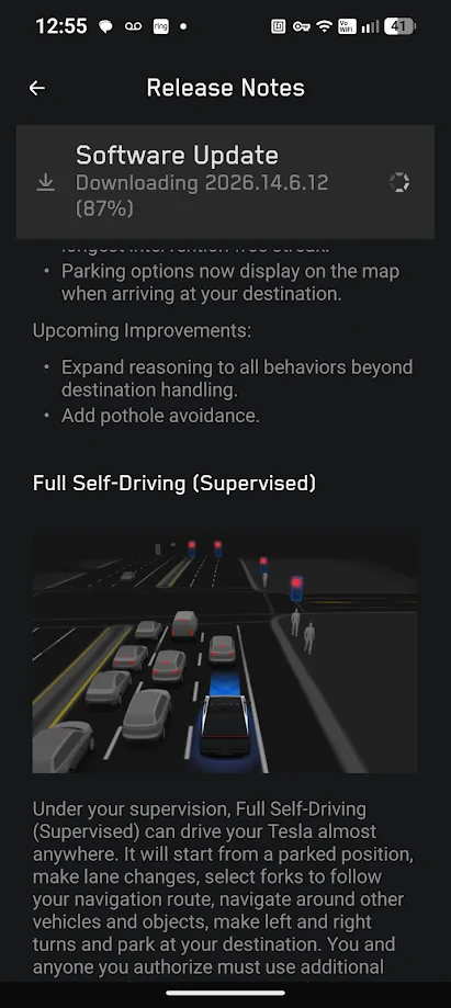 Tesla Cybertruck 2026.14.6.12  Software Update 1782841762587-6d