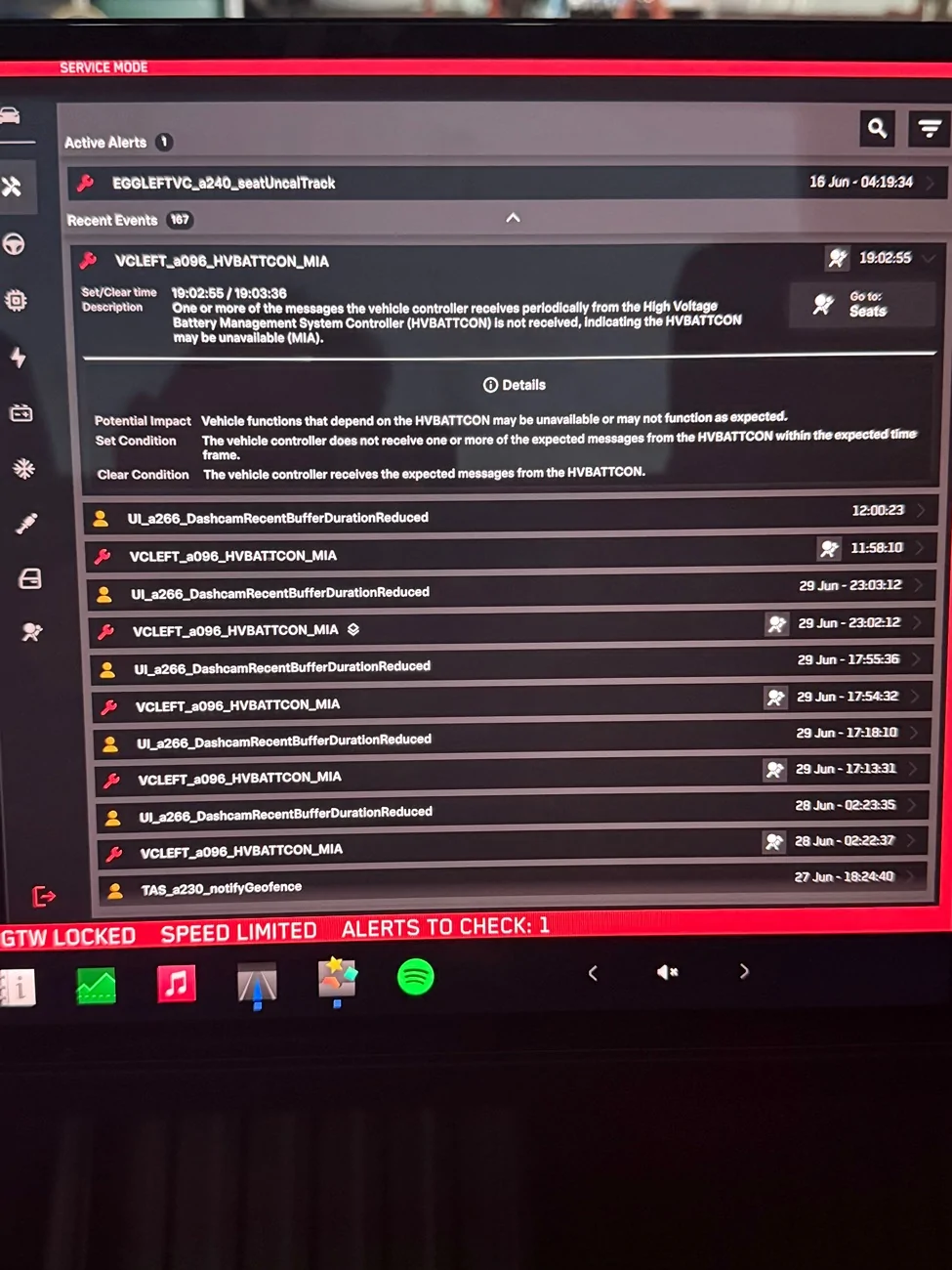 Tesla Cybertruck HVBATT Errors IMG_2033