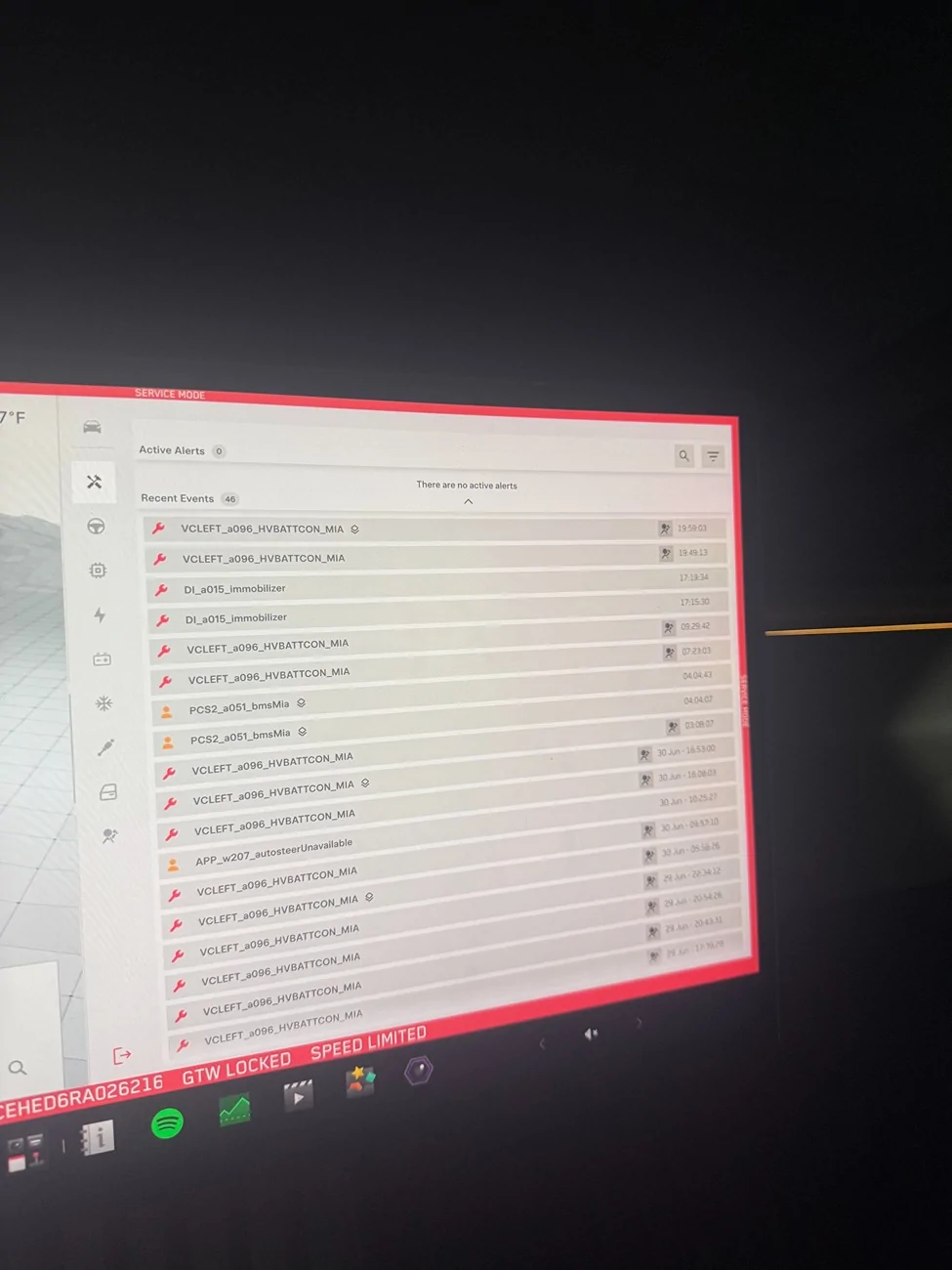 Tesla Cybertruck HVBATT Errors IMG_2551
