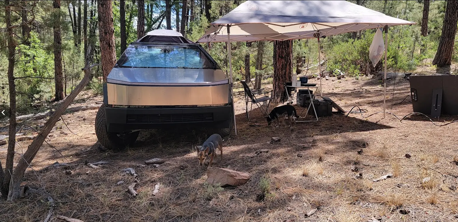 Tesla Cybertruck Tent Mode for the Win 1783271921904-pj