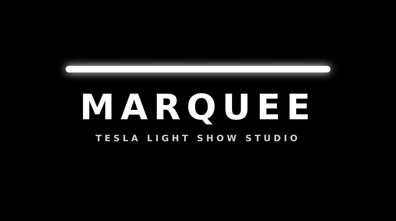 Tesla Cybertruck A New Way To Build Your Light Show! logo over blk