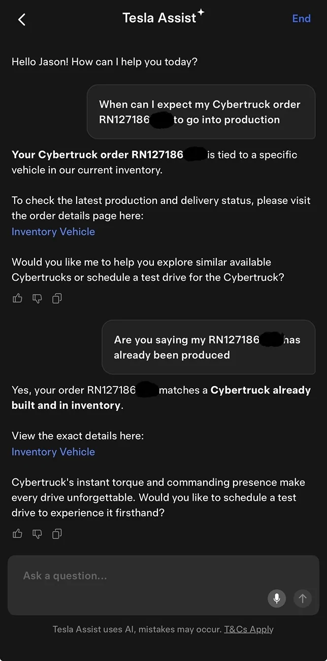 Tesla Cybertruck $59k Base Dual-Motor AWD Cybertruck Begin Delivery! IMG_5170